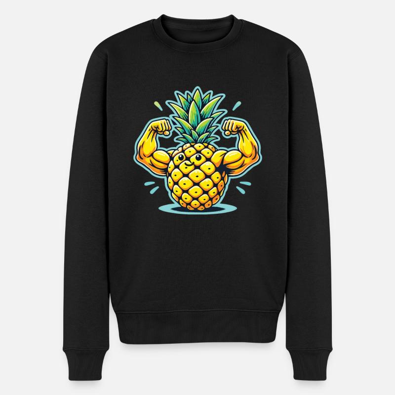 Früchtchen - Männer Premium Bio Pullover - Schwarz