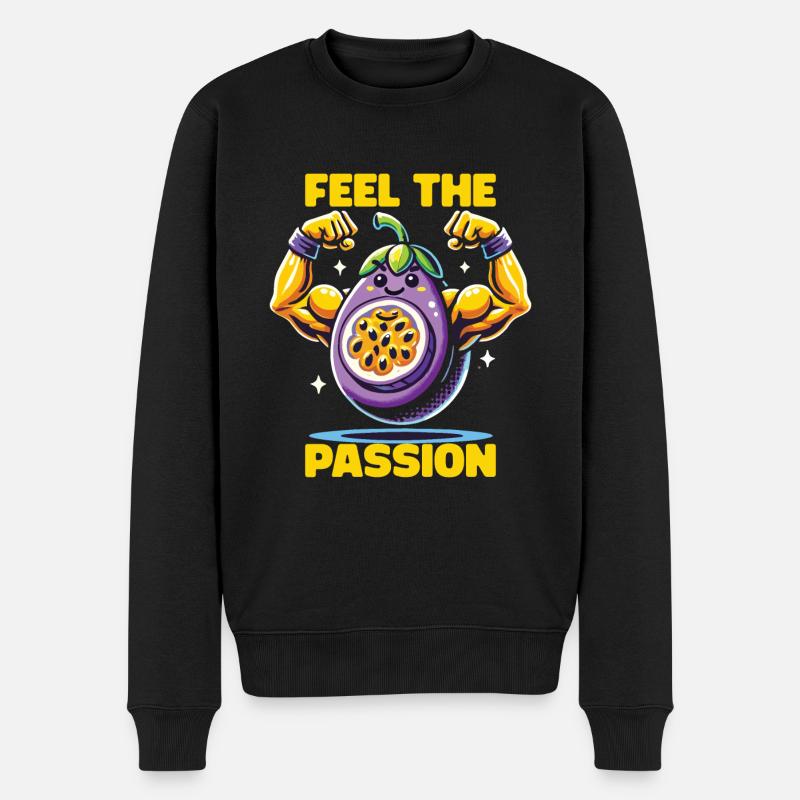 Früchtchen - Männer Premium Bio Pullover - Schwarz