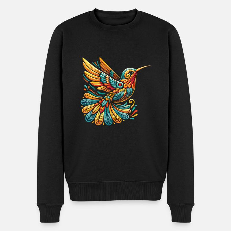 Exotisch - Männer Premium Bio Pullover - Schwarz
