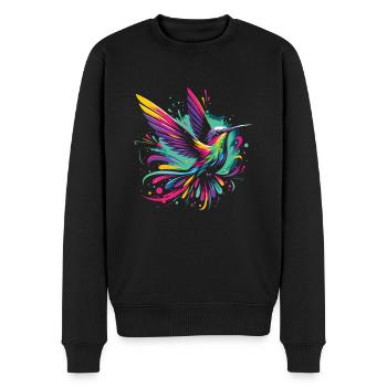 Exotic - Men's Premium Organic Jumper - black - Front - Nico (187cm)