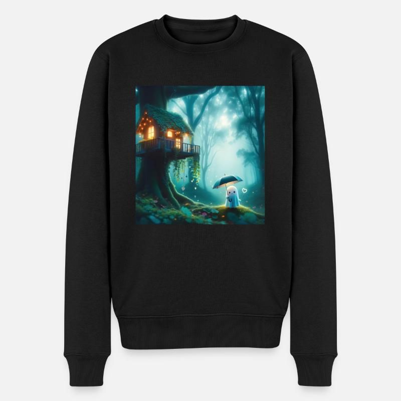 Märchen - Männer Premium Bio Pullover - Schwarz