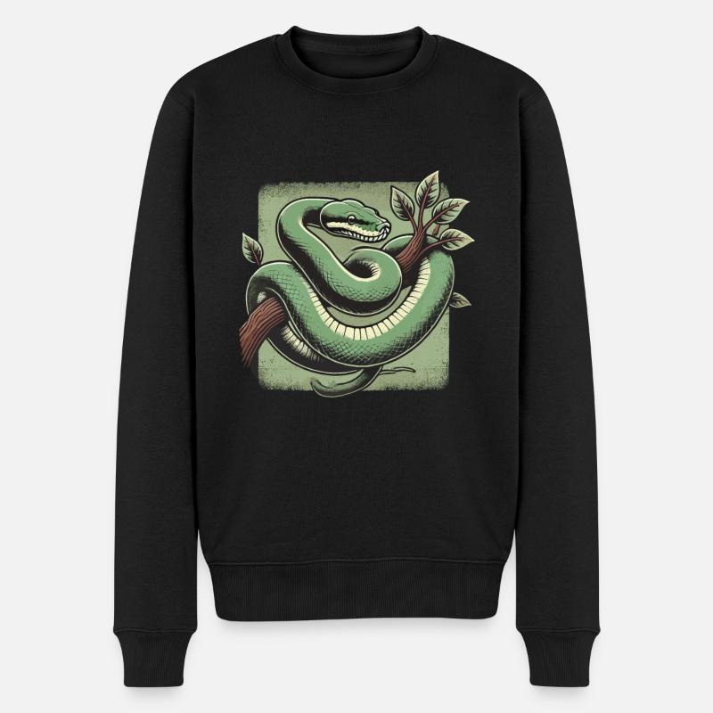 Serpent - Pull Premium bio Homme - noir