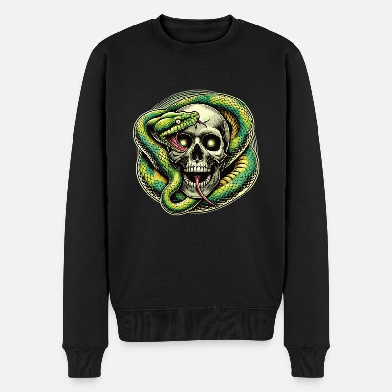 Serpent - Pull Premium bio Homme - noir