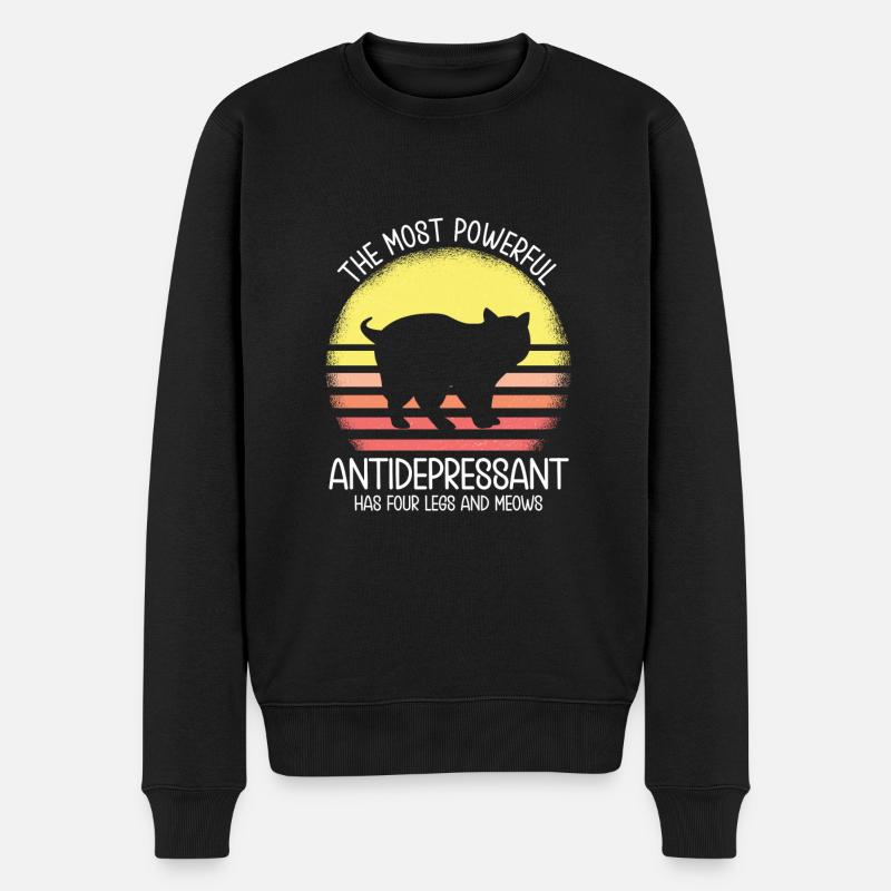 Chat - Pull Premium bio Homme - noir