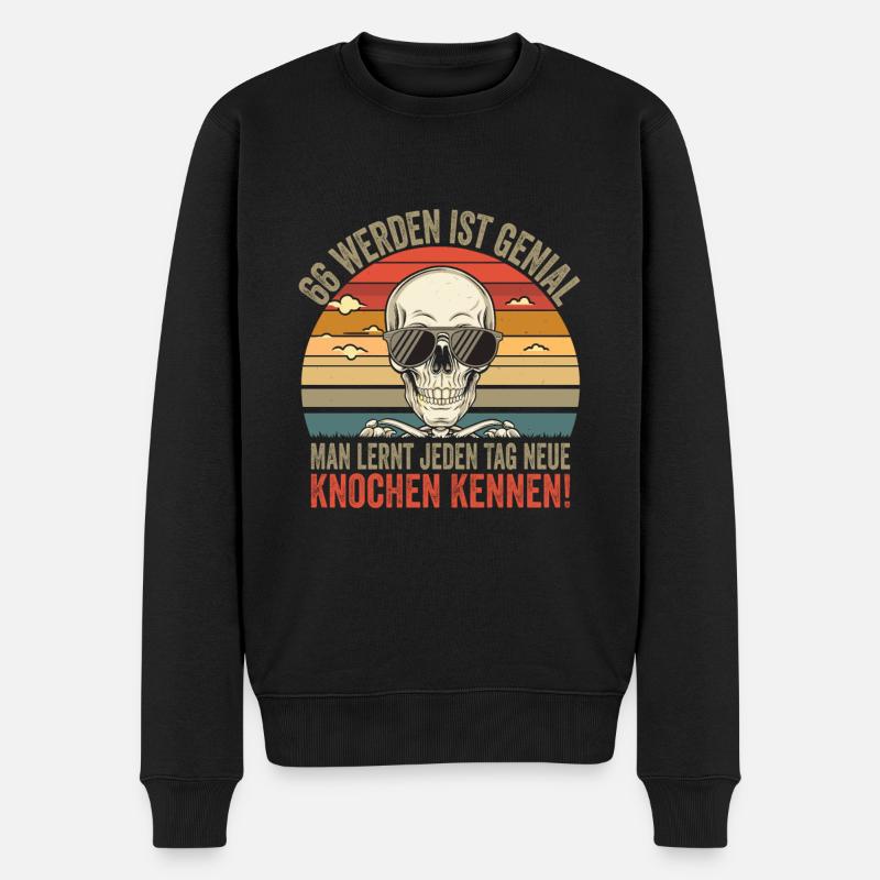 66e anniversaire - Pull Premium bio Homme - noir