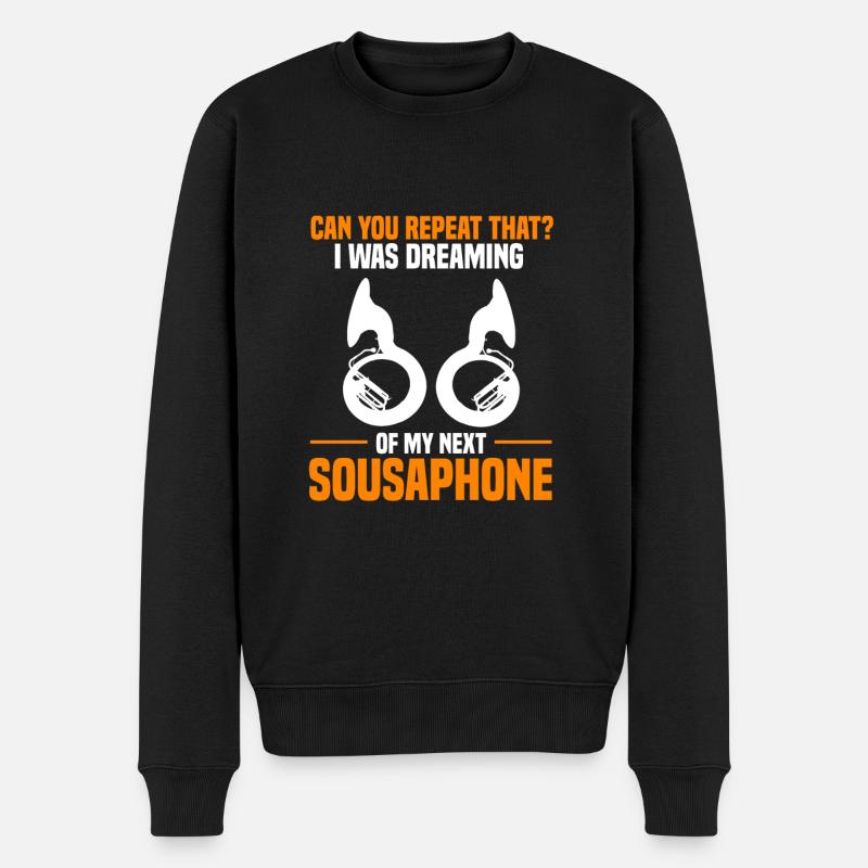 Sousaphone - Männer Premium Bio Pullover - Schwarz