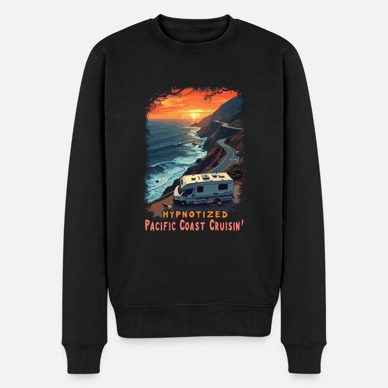 Wohnmobil - Männer Premium Bio Pullover - Schwarz