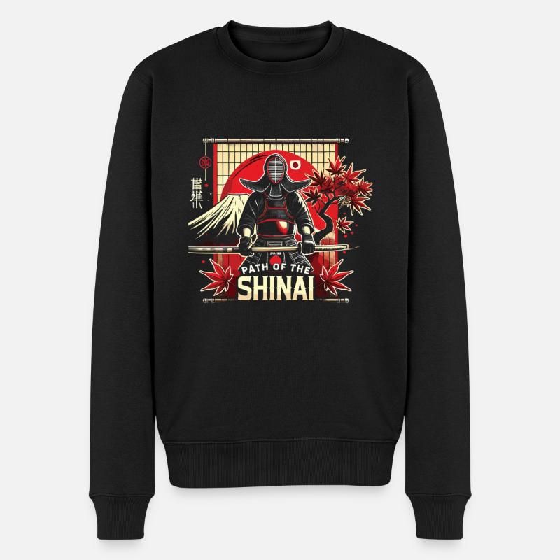 Kendo - Männer Premium Bio Pullover - Schwarz