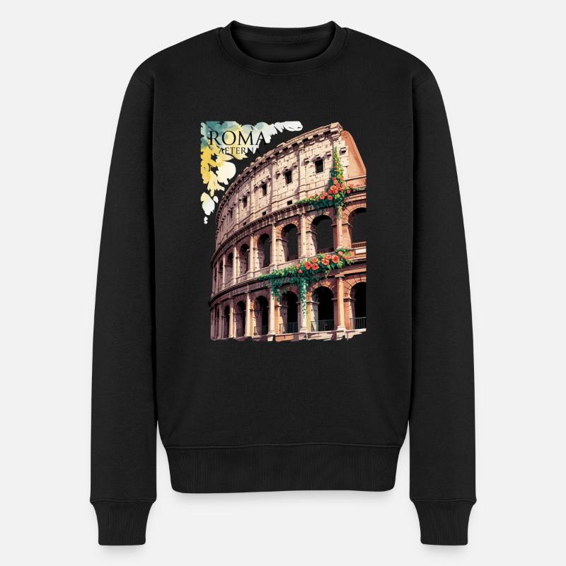Urlaub - Männer Premium Bio Pullover - Schwarz