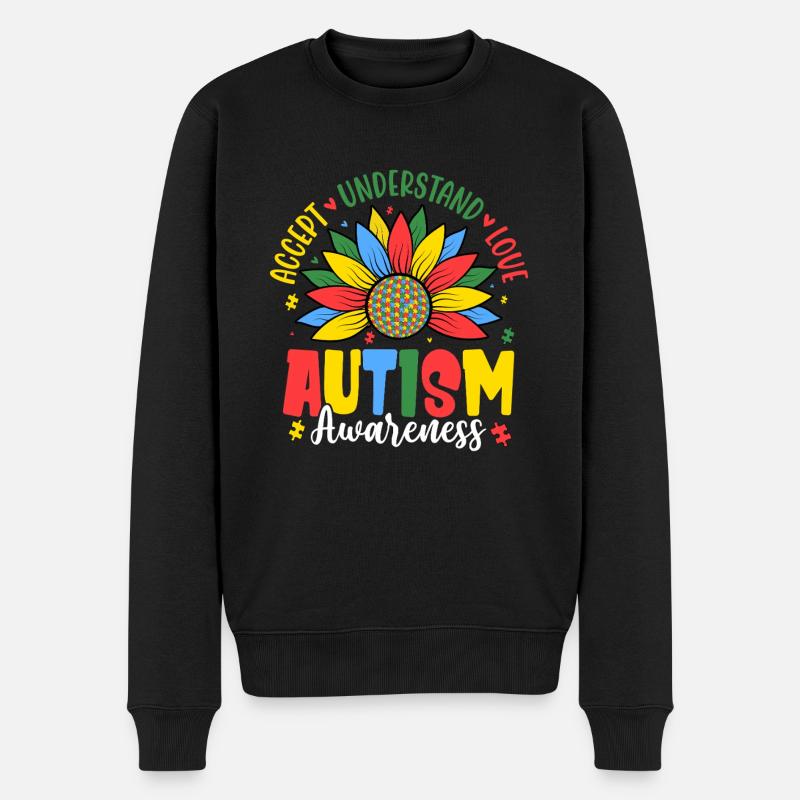 Sensibilisation à l’autisme - Pull Premium bio Homme - noir