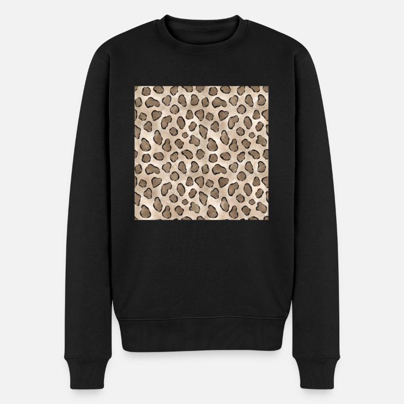 Modèle Snow Loepard - Pull Premium bio Homme - noir