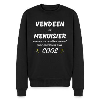 vendéen et menuisier vendéen plus cool - Pull Premium bio Homme - noir - Devant - Nico (187cm)