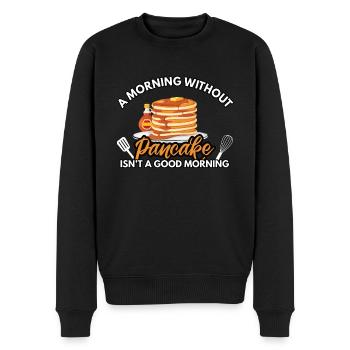 Pancake Lovers - A Morning without Pancake - Men's Premium Organic Jumper - black - Front - Nico (187cm)