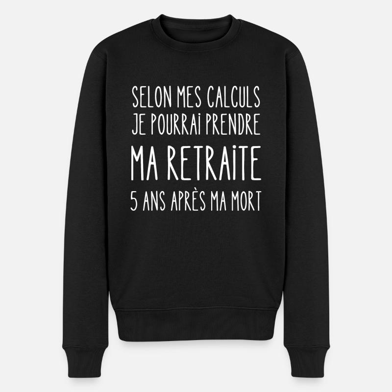 retraite - Pull Premium bio Homme - noir