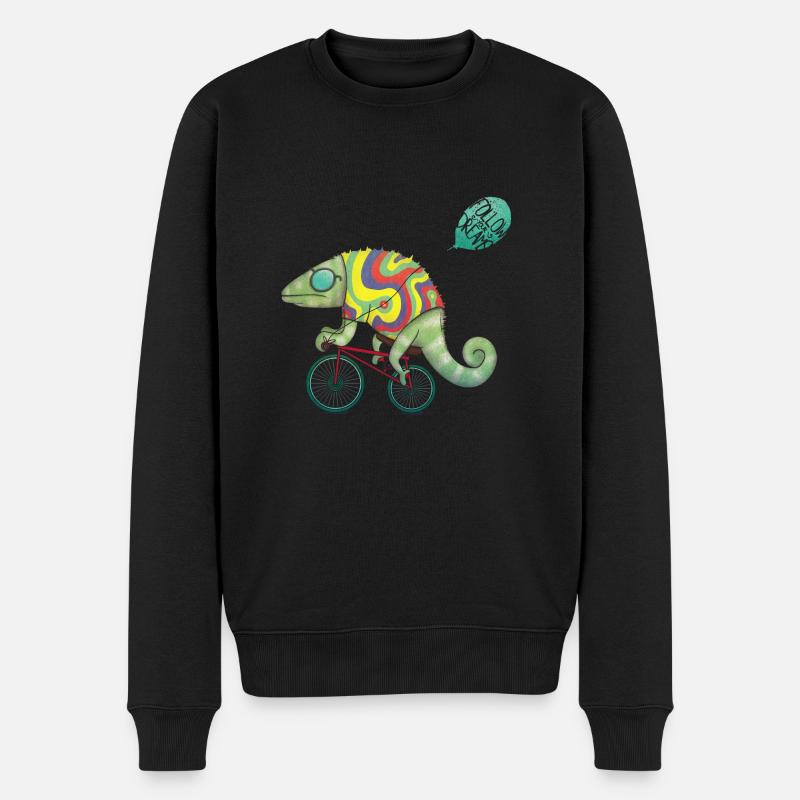 Fast lizard - Pull Premium bio Homme - noir
