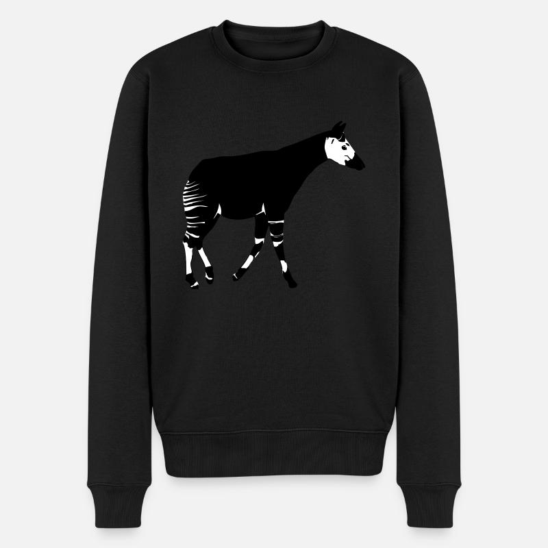 Okapi - Männer Premium Bio Pullover - Schwarz