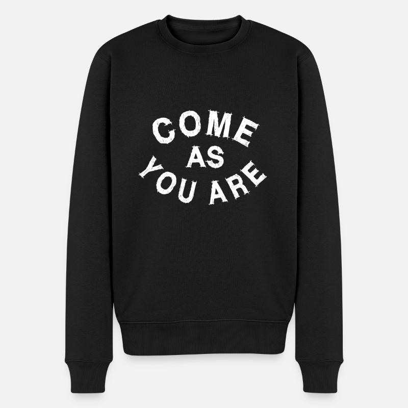 VENEZ COMME VOUS ÊTES - Pull Premium bio Homme - noir