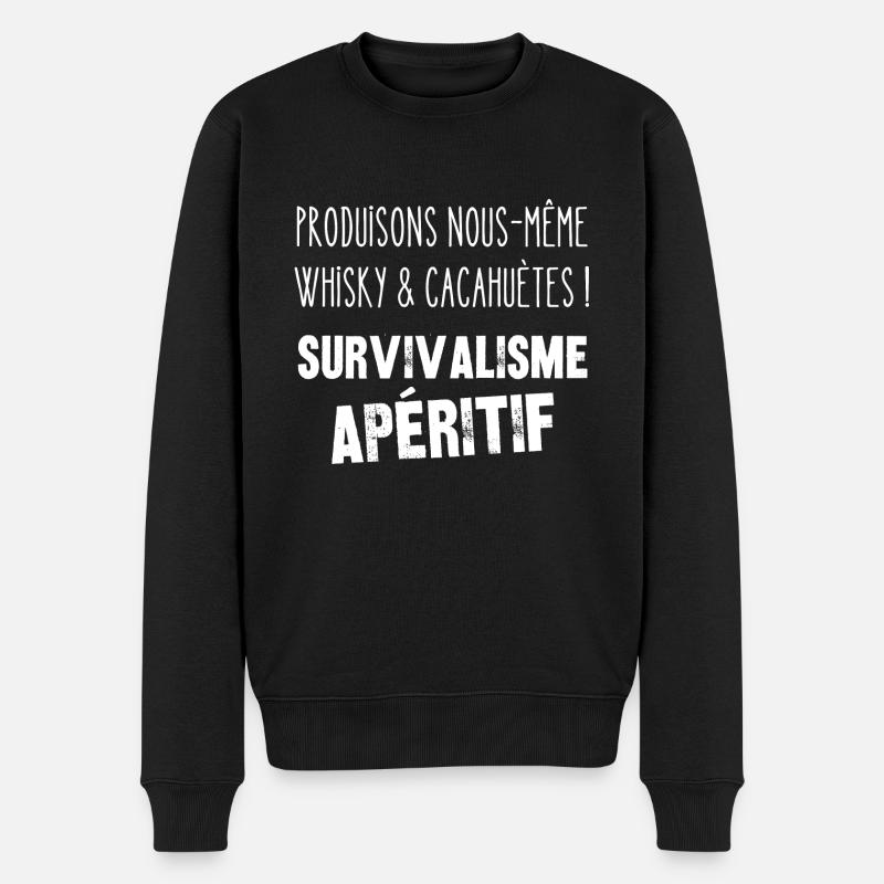 survivalisme apéritif - Pull Premium bio Homme - noir