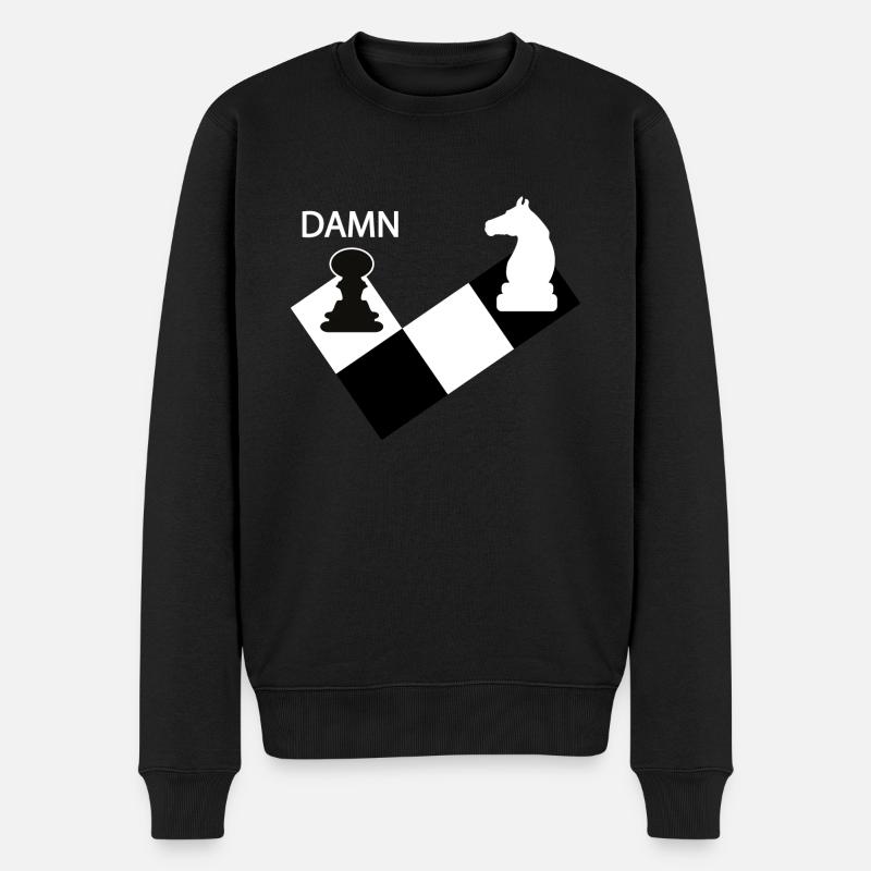 Schach - Männer Premium Bio Pullover - Schwarz