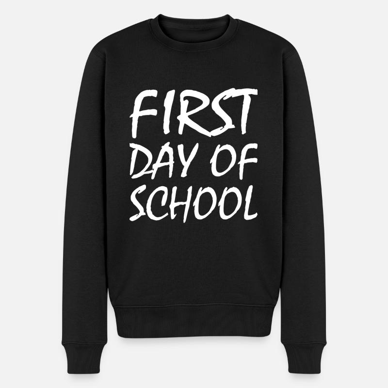 First day of school - Pull Premium bio Homme - noir