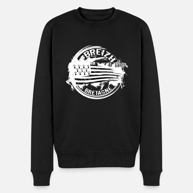 Breizh Bretagne - Pull Premium bio Homme - noir