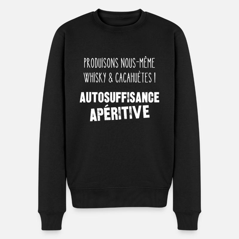 autosuffisance apéritive - Pull Premium bio Homme - noir