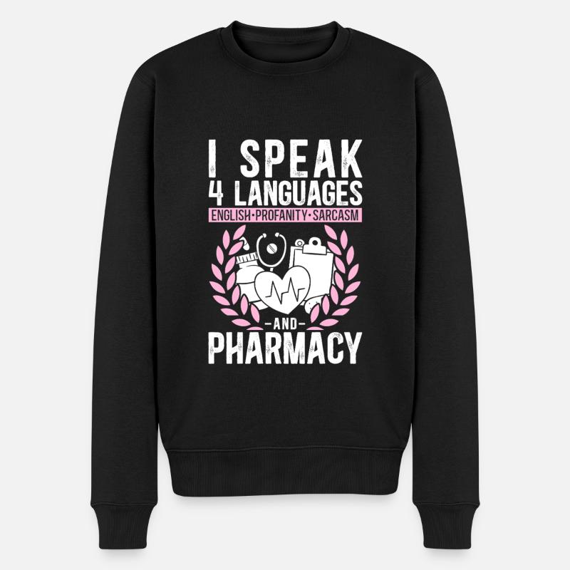 Pharmacy Tech Technician - Männer Premium Bio Pullover - Schwarz