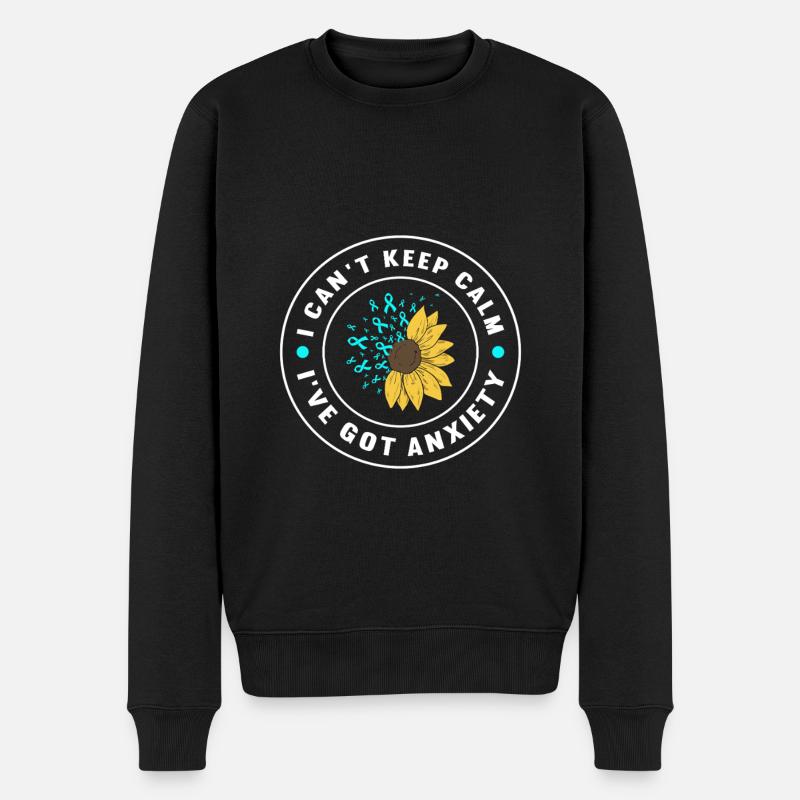 Angststörung Anxiety disorder - Männer Premium Bio Pullover - Schwarz