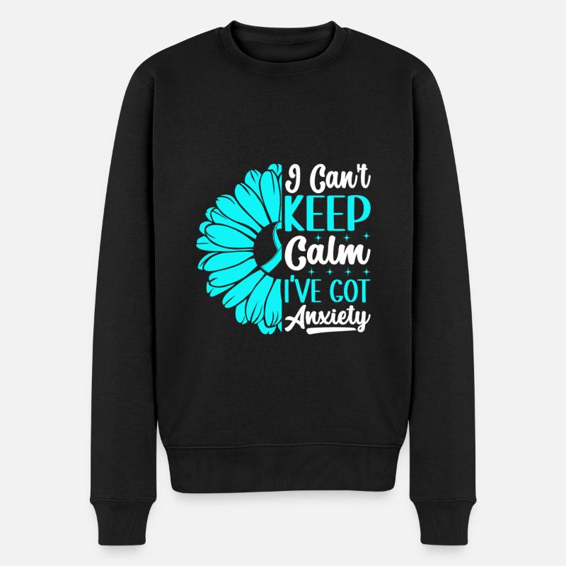 Angststörung Anxiety disorder - Männer Premium Bio Pullover - Schwarz