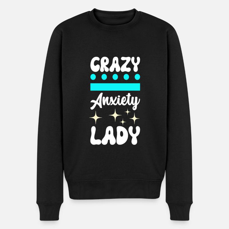 Angststörung Anxiety disorder - Männer Premium Bio Pullover - Schwarz
