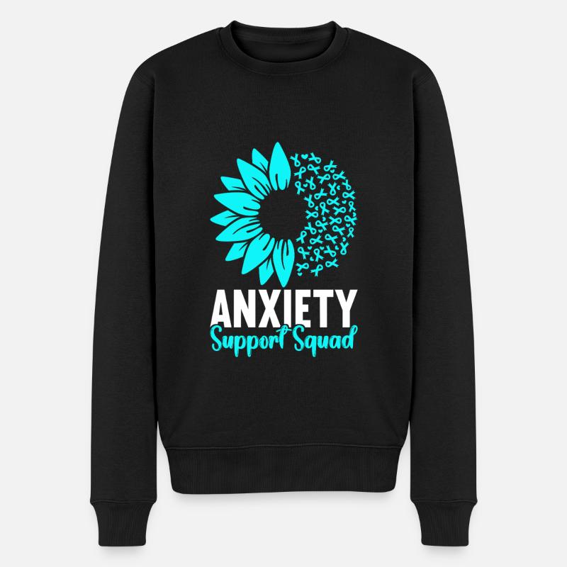 Angststörung Anxiety disorder - Männer Premium Bio Pullover - Schwarz