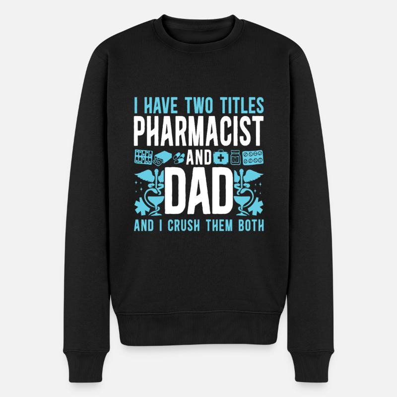 Pharmacy Tech Technician - Men's Premium Organic Jumper - black