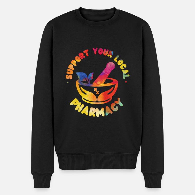 Pharmacy Tech Technician - Men's Premium Organic Jumper - black