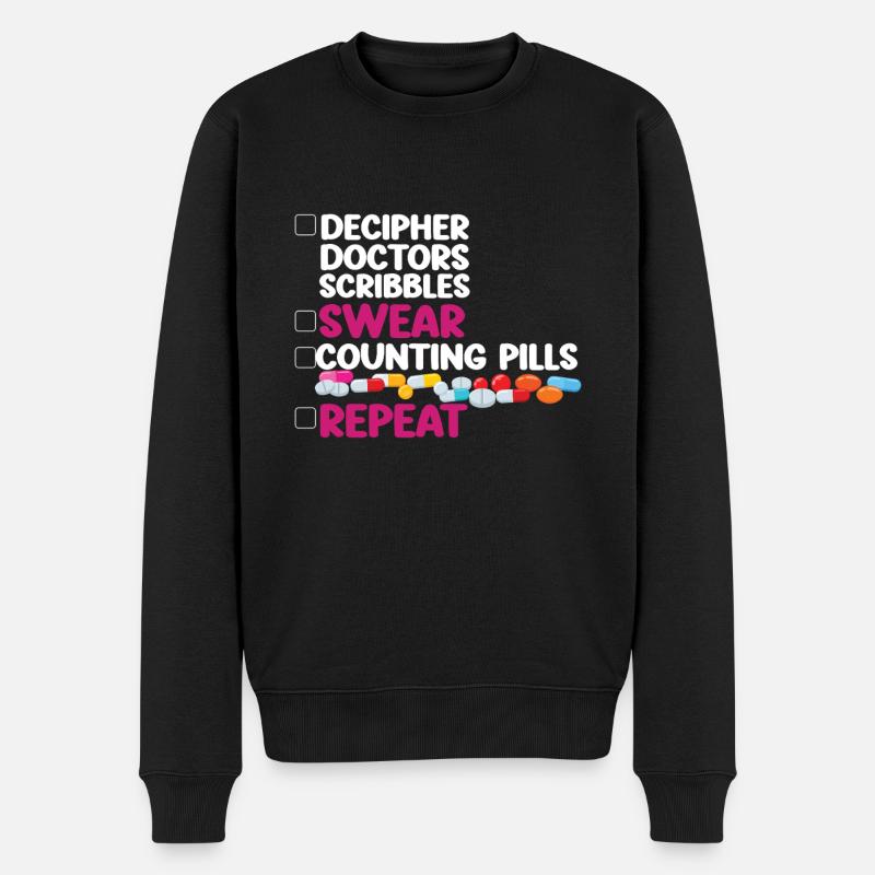 Pharmacy Tech Technician - Männer Premium Bio Pullover - Schwarz
