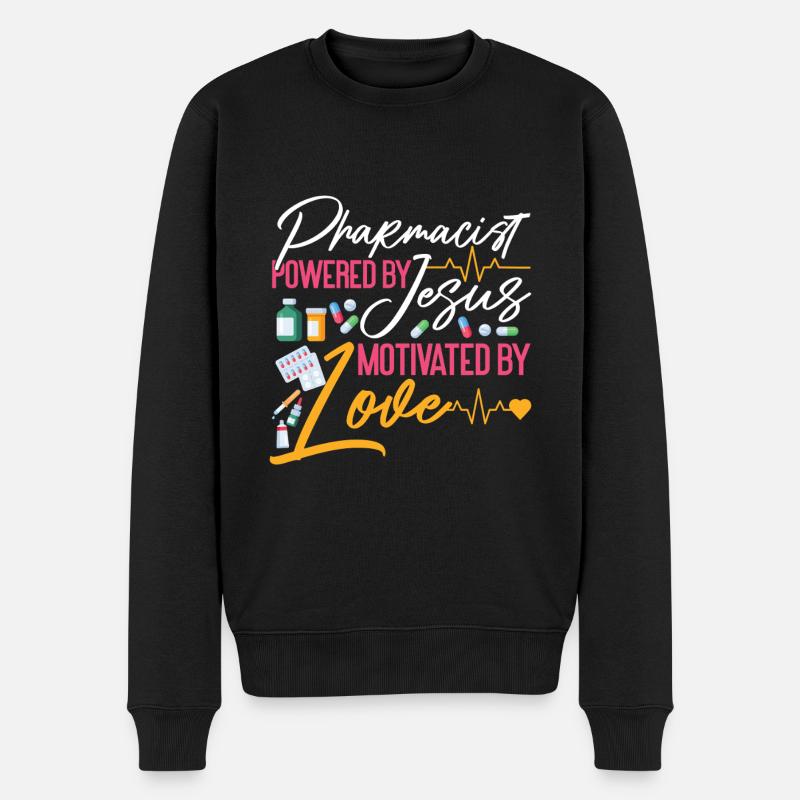 Pharmacy Tech Technician - Men's Premium Organic Jumper - black