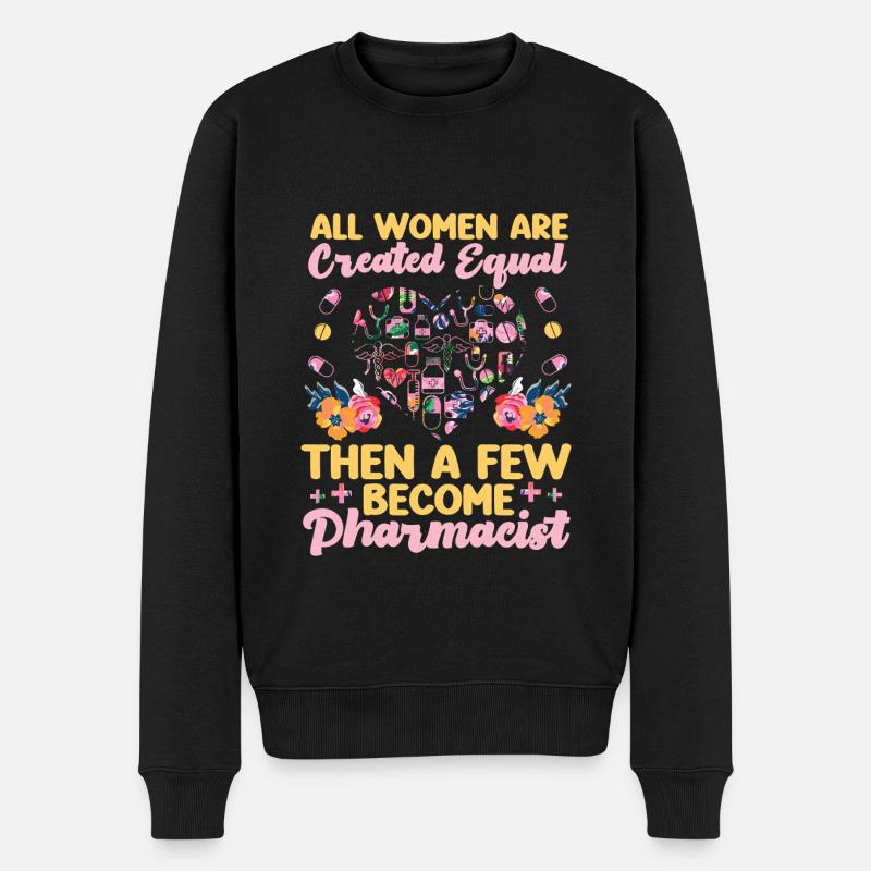 Pharmacy Tech Technician - Men's Premium Organic Jumper - black