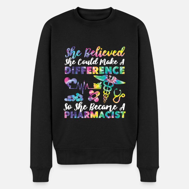 Pharmacy Tech Technician - Männer Premium Bio Pullover - Schwarz