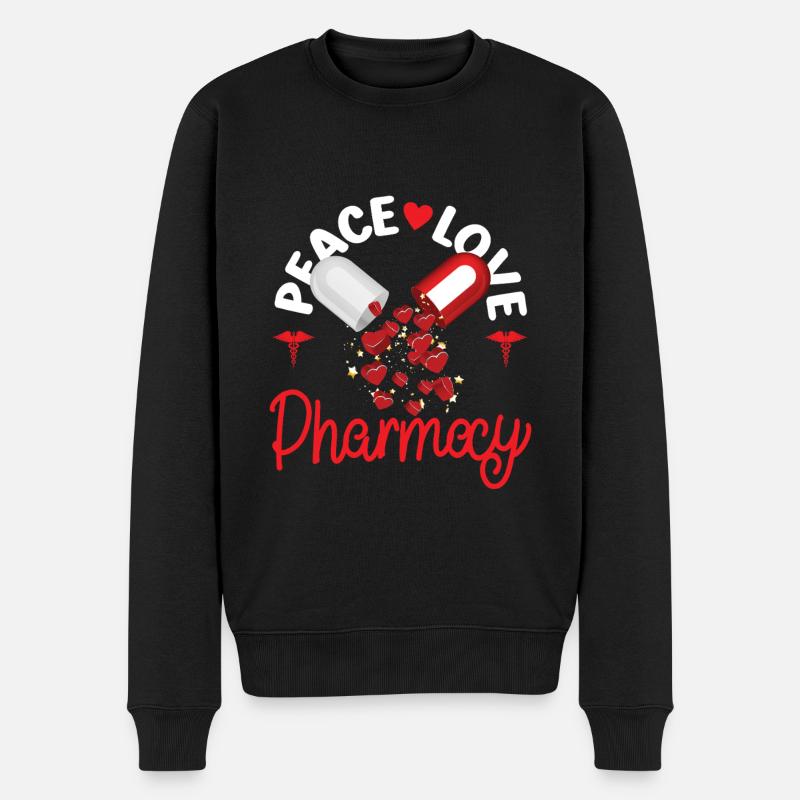 Technicien en pharmacie - Pull Premium bio Homme - noir
