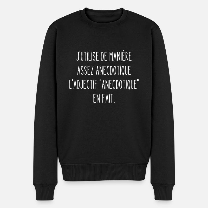 anecdotique - Pull Premium bio Homme - noir