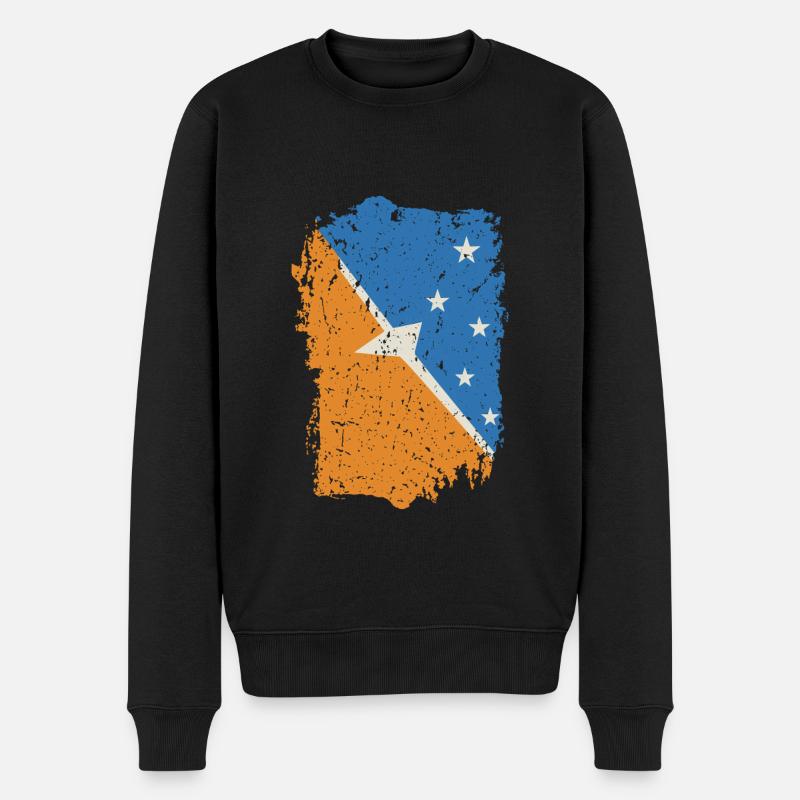 Feuerland - Männer Premium Bio Pullover - Schwarz