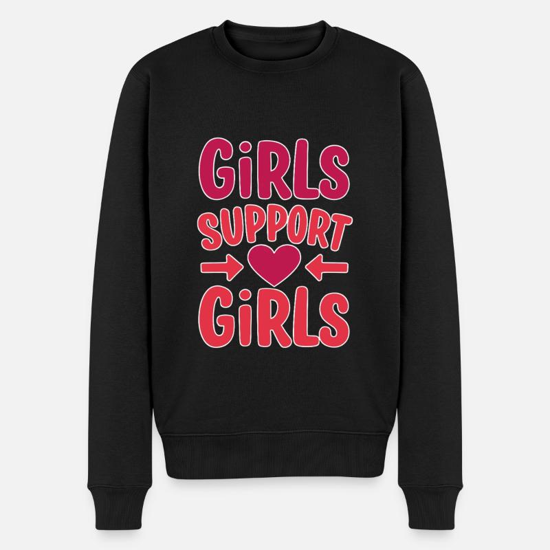 Filles Soutien Filles Amitié - Pull Premium bio Homme - noir
