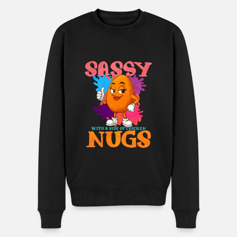 Nugget de poulet - Pull Premium bio Homme - noir