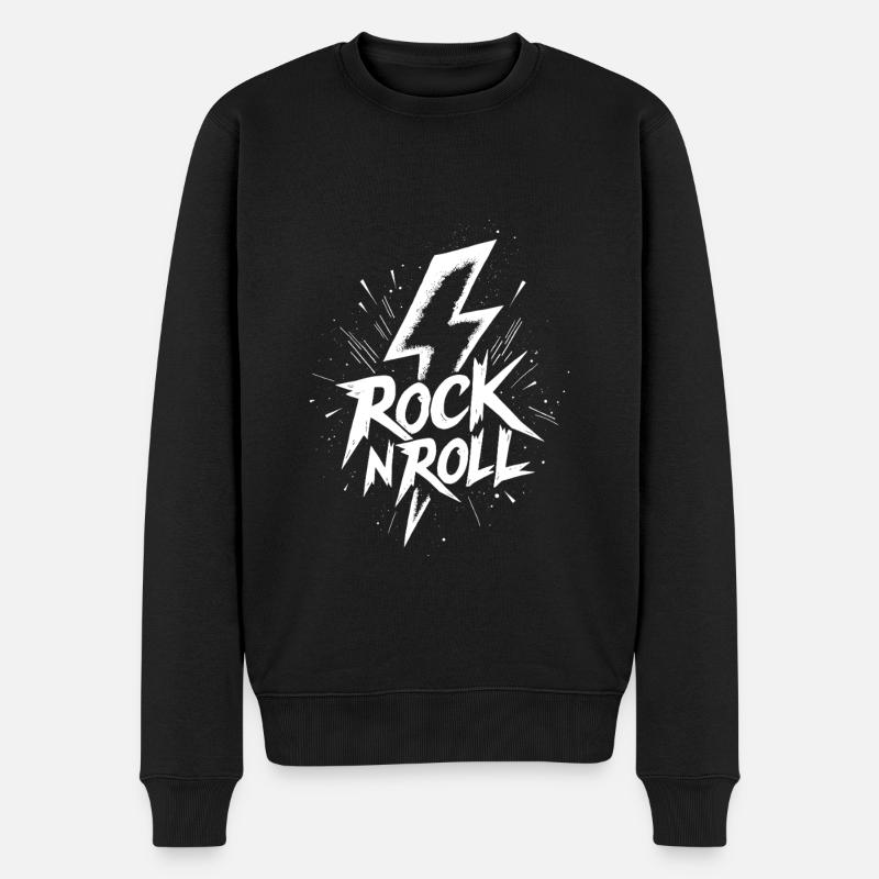 Rock 'n' Roll Blitz - Pull Premium bio Homme - noir