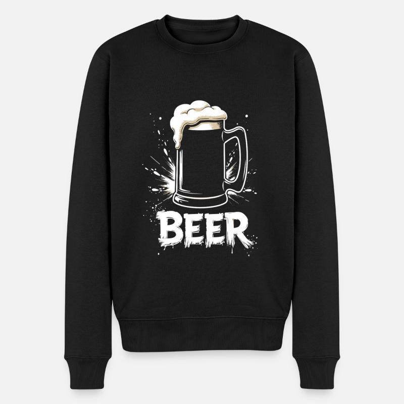 Chope à bière - Pull Premium bio Homme - noir