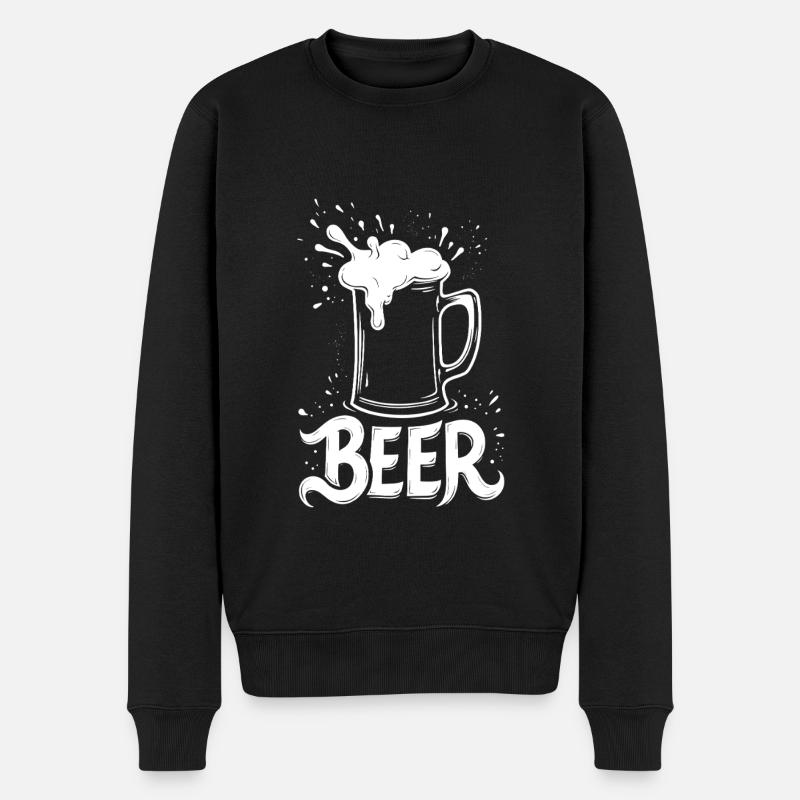 Chope à bière - Pull Premium bio Homme - noir