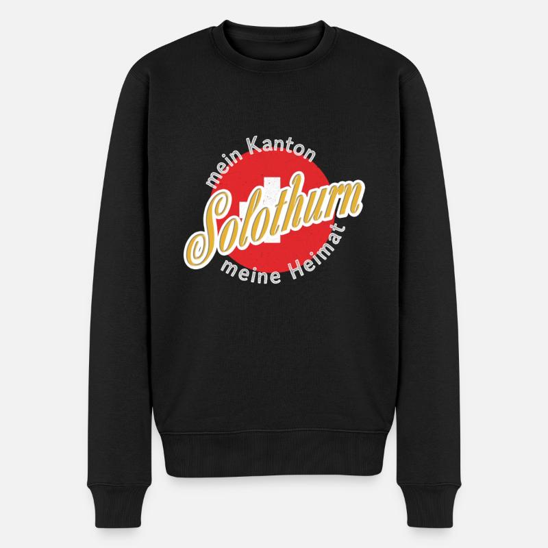 Meine Heimat Solothurn Geschenk - Männer Premium Bio Pullover - Schwarz