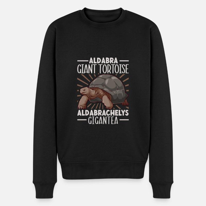 Tortue géante d’Aldabra - Pull Premium bio Homme - noir