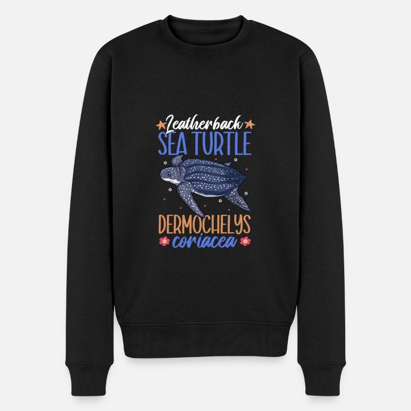 Tortue luth - Pull Premium bio Homme - noir