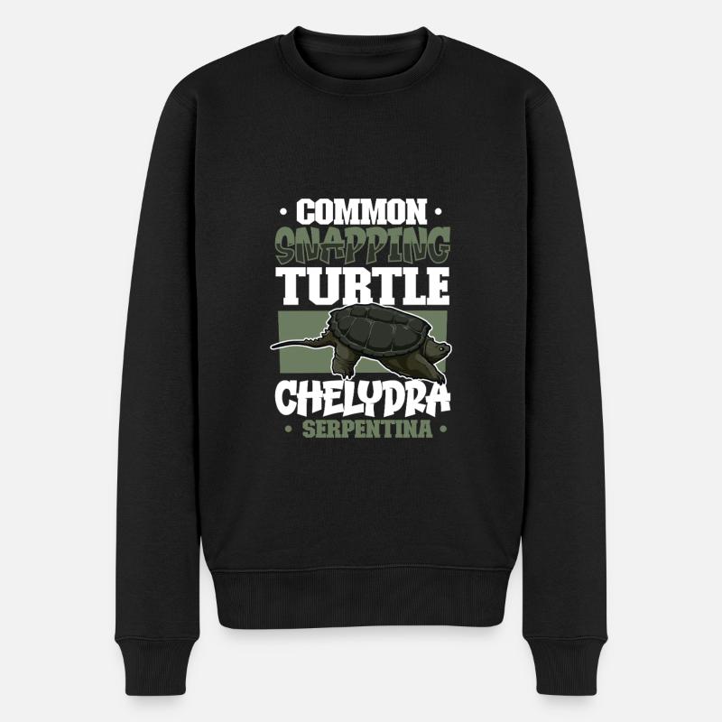 Snapping Turtle - Men's Premium Organic Jumper - black