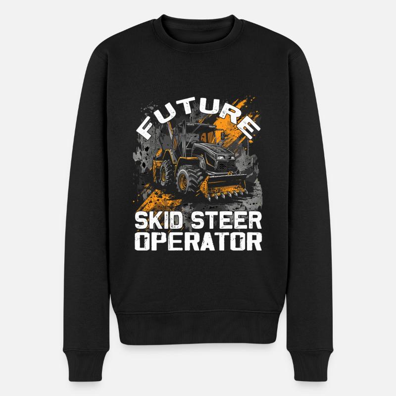 Skid steer loader enthusiasts - Men's Premium Organic Jumper - black